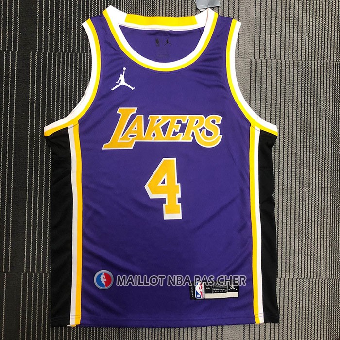 Maillot Los Angeles Lakers Rajon Rondo NO 4 Statement Edition 2021-22 Volet